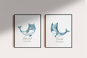 SALE! Watercolor nautical collection, an Animal Illustration by Tiana Geo (Thumbnail 27 of 27)