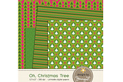 Christmas Trees Digital Papers, a Pattern Graphic by JennyL Designs (Thumbnail 4 of 5)