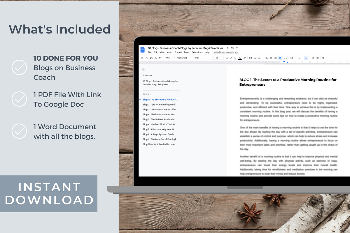 DFY BLOG POSTS FOR BUSINESS COACH, a Templates & Theme by Jennifer Magri Templates (Photo 3 of 8)