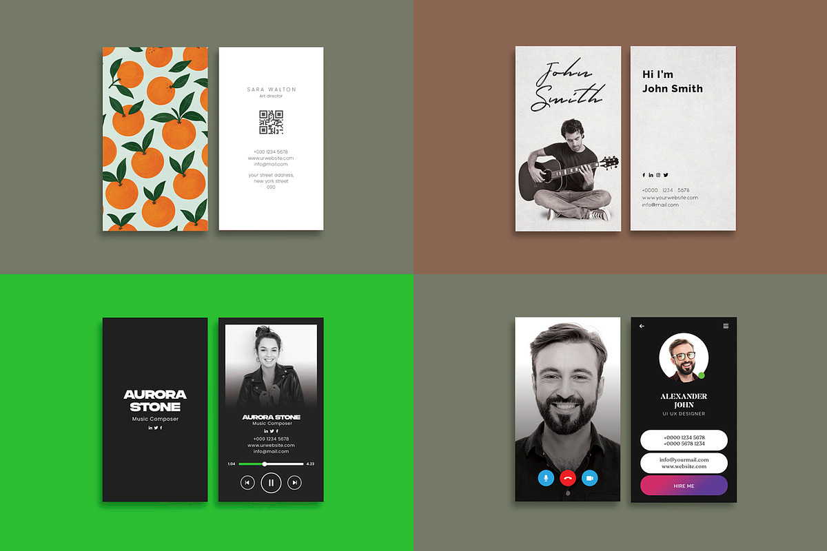 12 Unique Business Cards, a Business Card Template by Saman Osama (Photo 2 of 5)