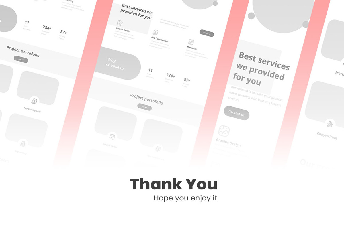 Digital Agency Wireframe Website, a Wireframe Template by INSPR STD (Photo 6 of 6)