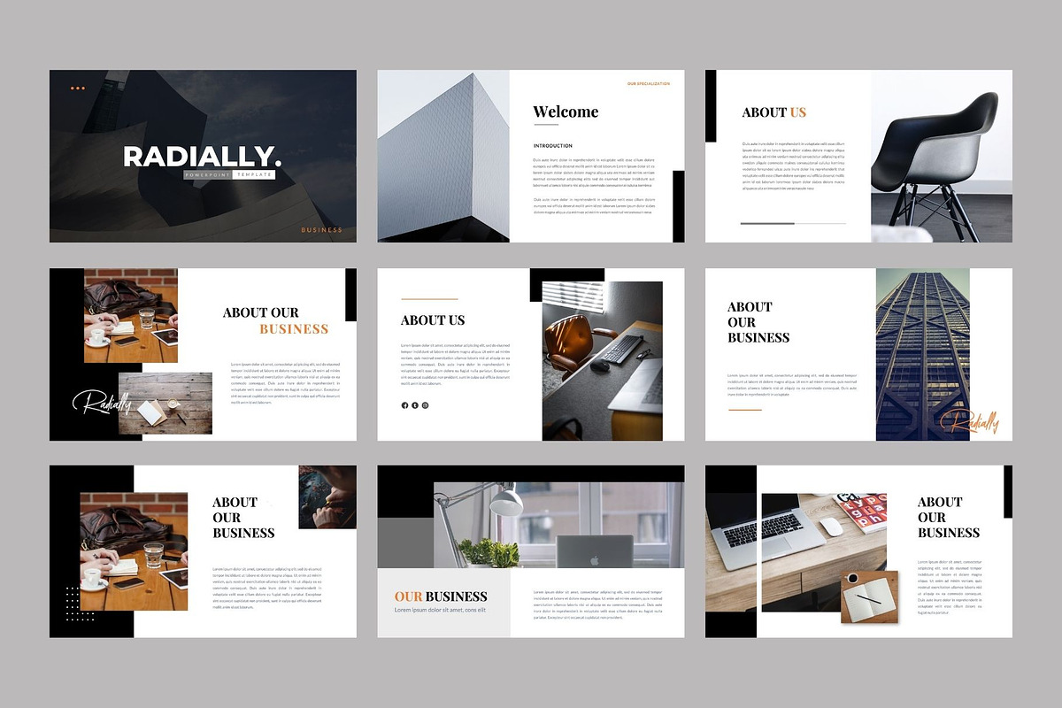 Radially Business Keynote Template, a Presentation Template by Rizki Herdian (Photo 2 of 5)
