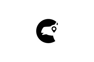 camel location logo, a Branding & Logo Template by ZHR Creative