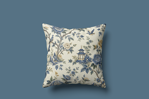 Blue Chinoiserie Seamless Pattern