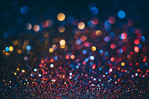 Neon bokeh background color, a Holiday Photo by hitdelight