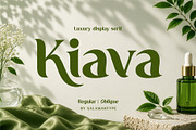 Kiava – Luxury Display Serif, a Serif Font by Salamahtype (Thumbnail 1 of 8)