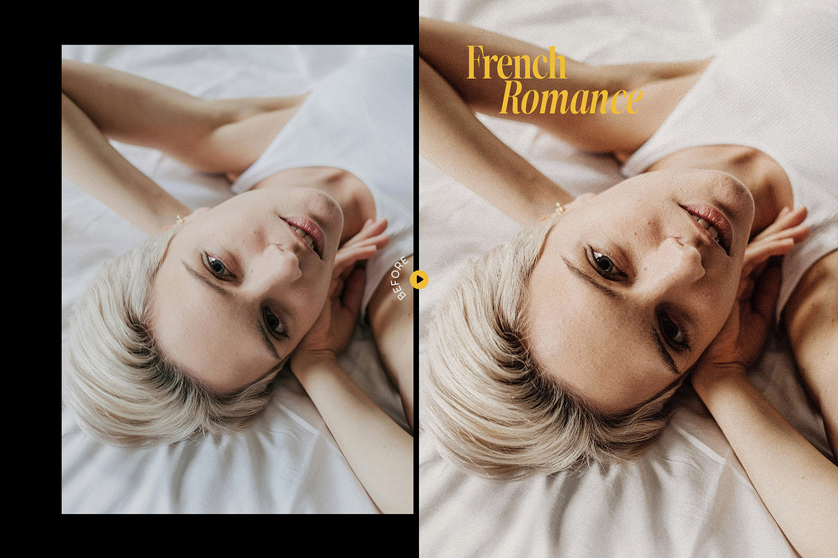 French Romance Presets & LUT, a Preset Add-On by Presetrain Co. (Photo 3 of 9)
