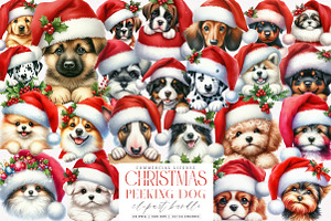 Playful Peeking Dog Breeds PNG, an Illustration by SinaCreation