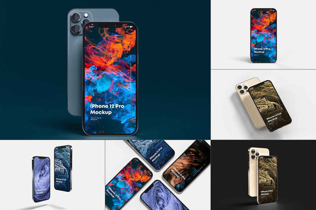 iPhone 12 Pro Mock-up, an iPhone Mockup by Yogurt86 (Photo 1 of 14)