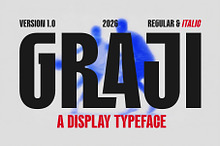 Graji – Bold Condensed Sports Font