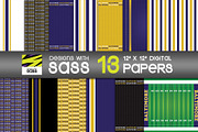 Baltimore Football Paper Pattern, a Pattern Graphic by Designs With Sass (Thumbnail 2 of 8)