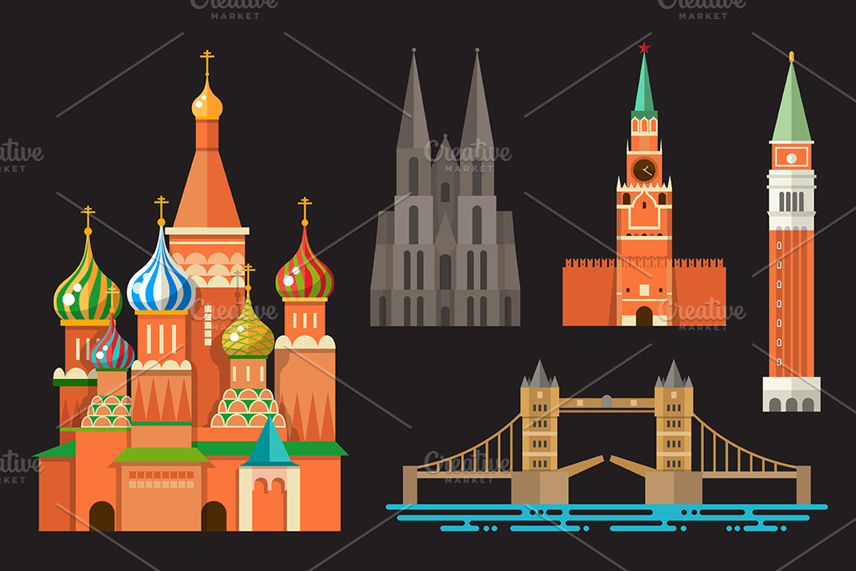 Famous Landmarks Big Box + Postcard, a Templates & Theme by Boyko Pictures (Photo 8 of 10)