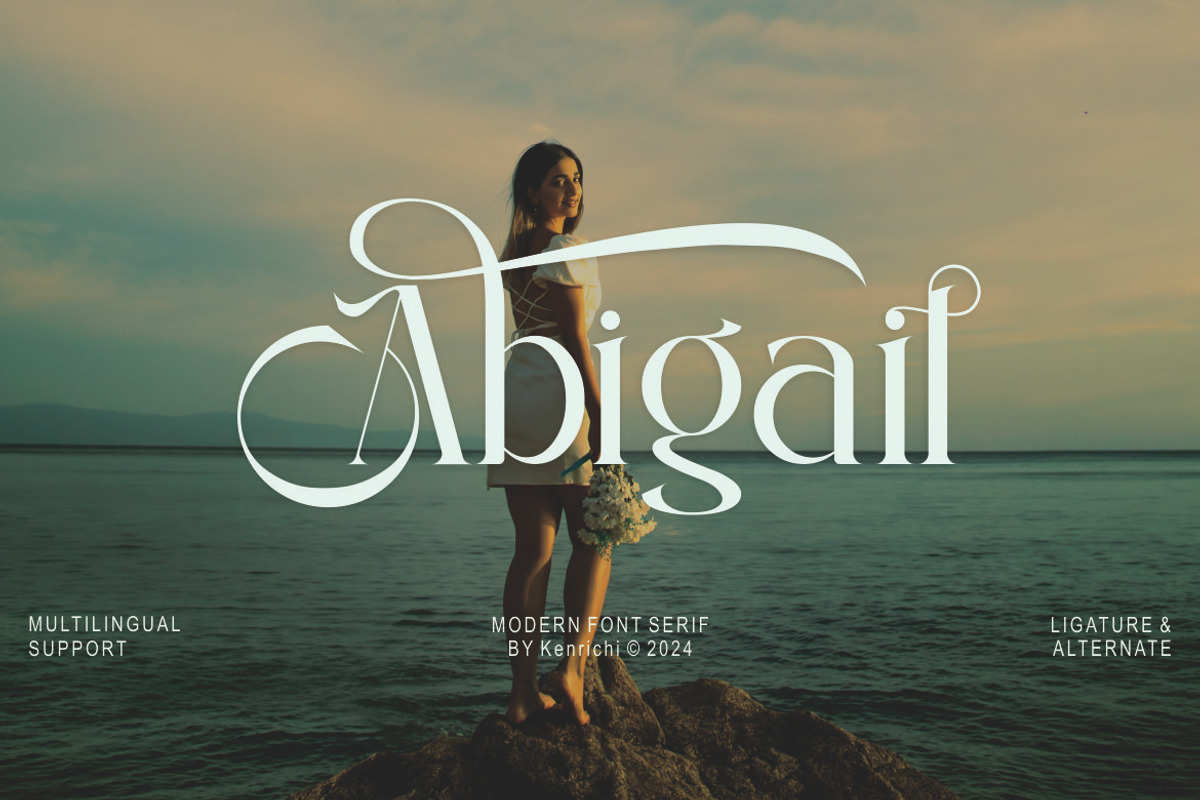 Abigail, a Serif Font by Kenrichi (Photo 1 of 9)