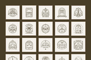 150 Travel Stamps, an Outline Icon by Prosymbols (Thumbnail 8 of 9)