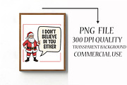 Funny Christmas Santa Claus Sublimat, an Illustration by Libby Wishes (Thumbnail 2 of 6)
