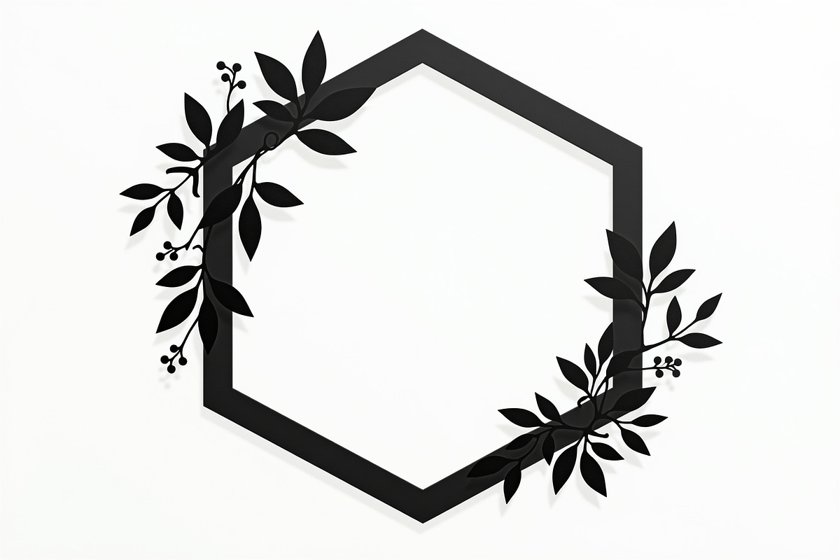 Floral Laser Cut Frame Set, an Illustration by Creativeshirt (Photo 3 of 9)