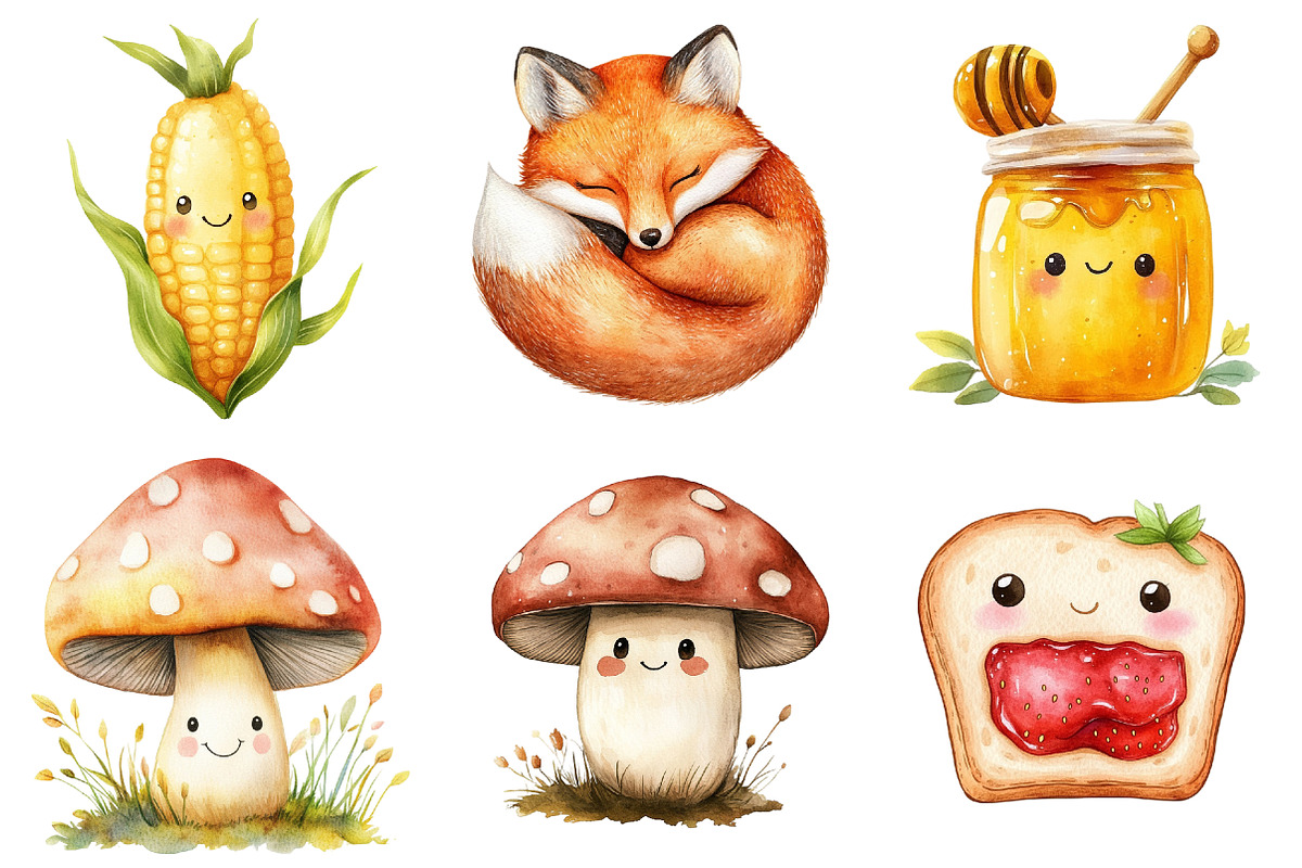 Cute Fall Clipart, an Illustration by CitraGraphics (Photo 5 of 5)