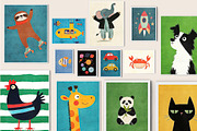 Nursery Art Prints Bundle - 140+, a Background Graphic by Artemsky (Thumbnail 2 of 10)