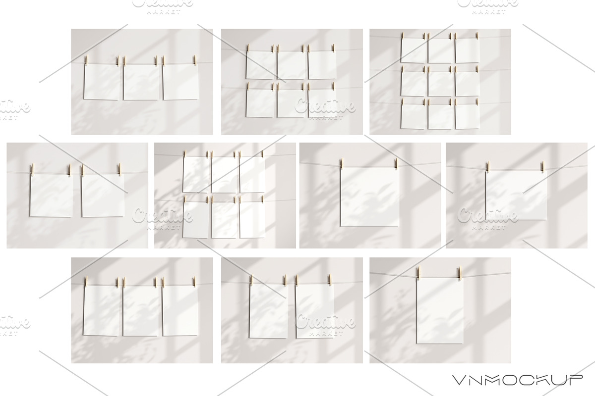 Paper Mockup Bundle - 10 Mockups, a Print Template by VNmockup (Photo 5 of 8)