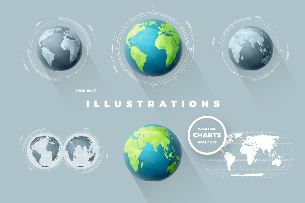 Planet Earth infographic, a Work Illustration by blauananas (Photo 3 of 8)
