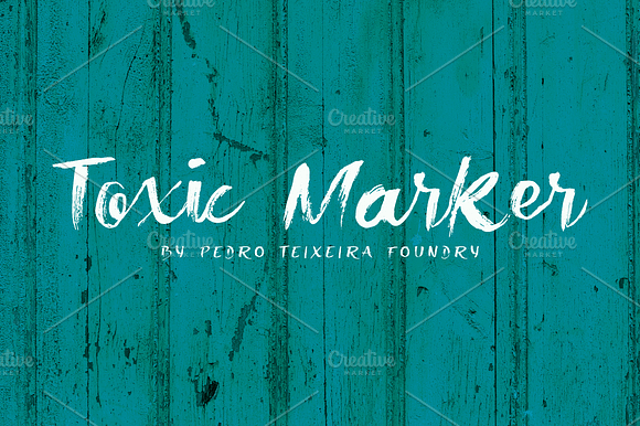 Toxic Marker Font preview 7
