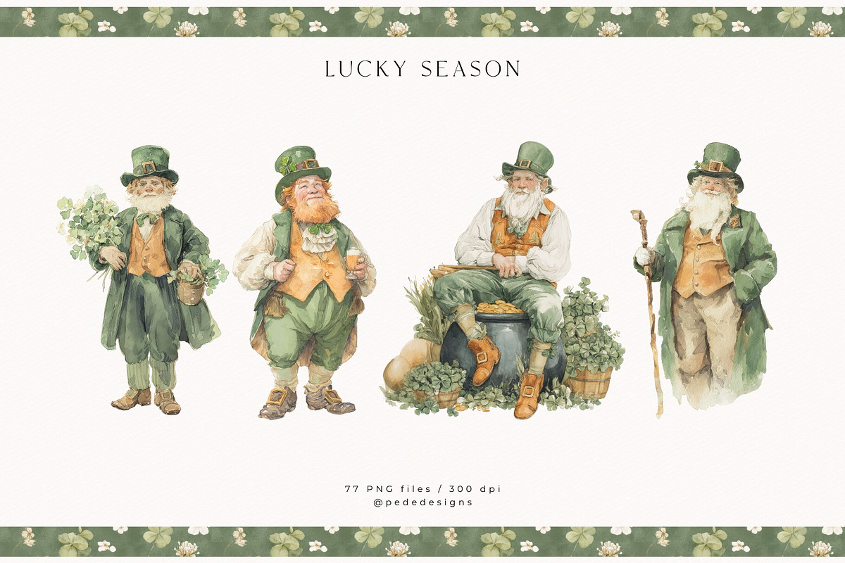 Lucky Season Collection, a Seasonal Illustration by PeDe Designs (Photo 4 of 26)