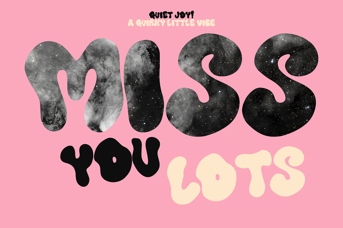 Quiet Joy quirky font, a Sans Serif Font by BilberryCreates (Photo 3 of 10)