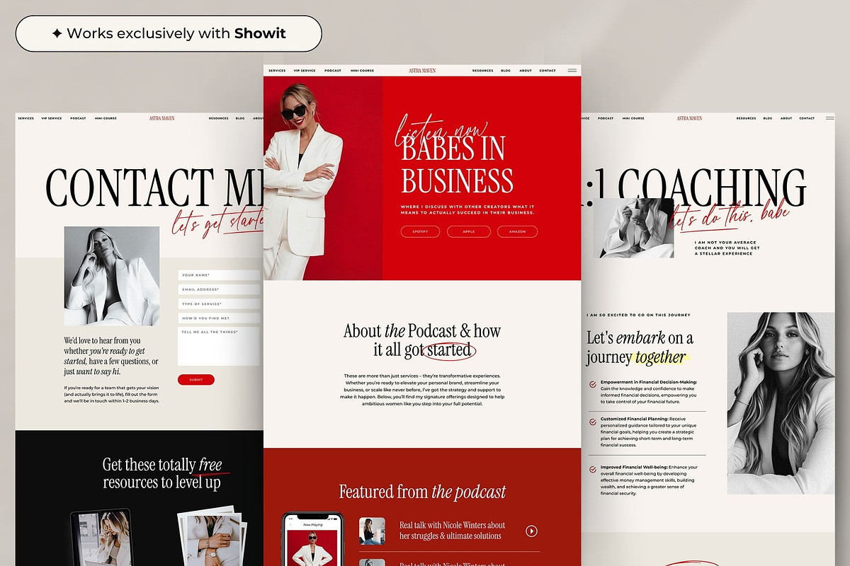 Business Coach Showit Website, a Websites & App Template by Superhero Design Co. (Photo 6 of 7)