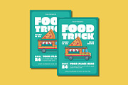 Food Truck Flyer Set, a Flyer Template by Patria Ari (P4tcreativa) (Thumbnail 2 of 4)