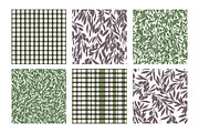 Olive branches seamless patterns, a Pattern Graphic by katya.bogina (Thumbnail 4 of 5)