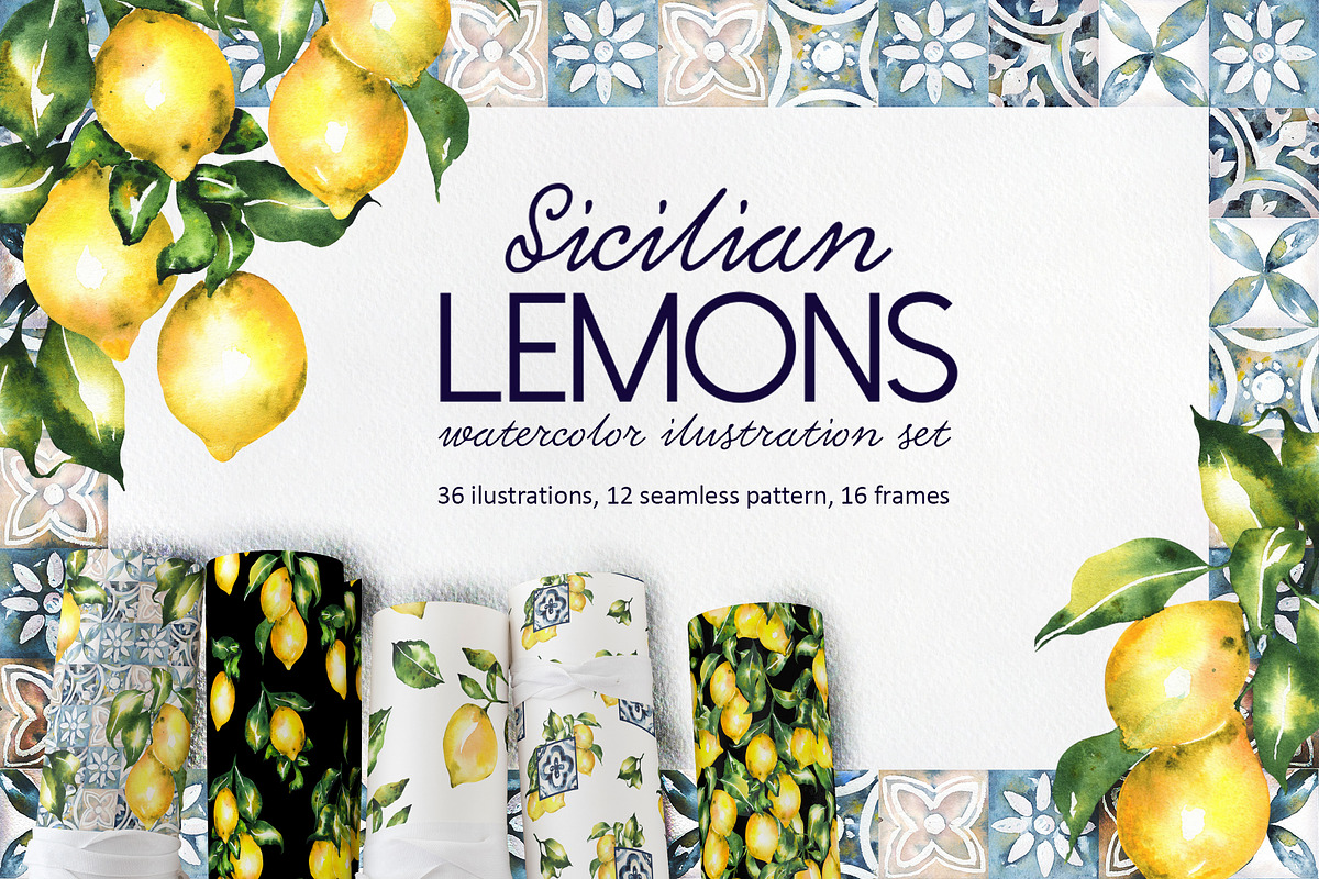 Sicilian lemons, an Education Illustration by LiliaUdod (Photo 1 of 8)