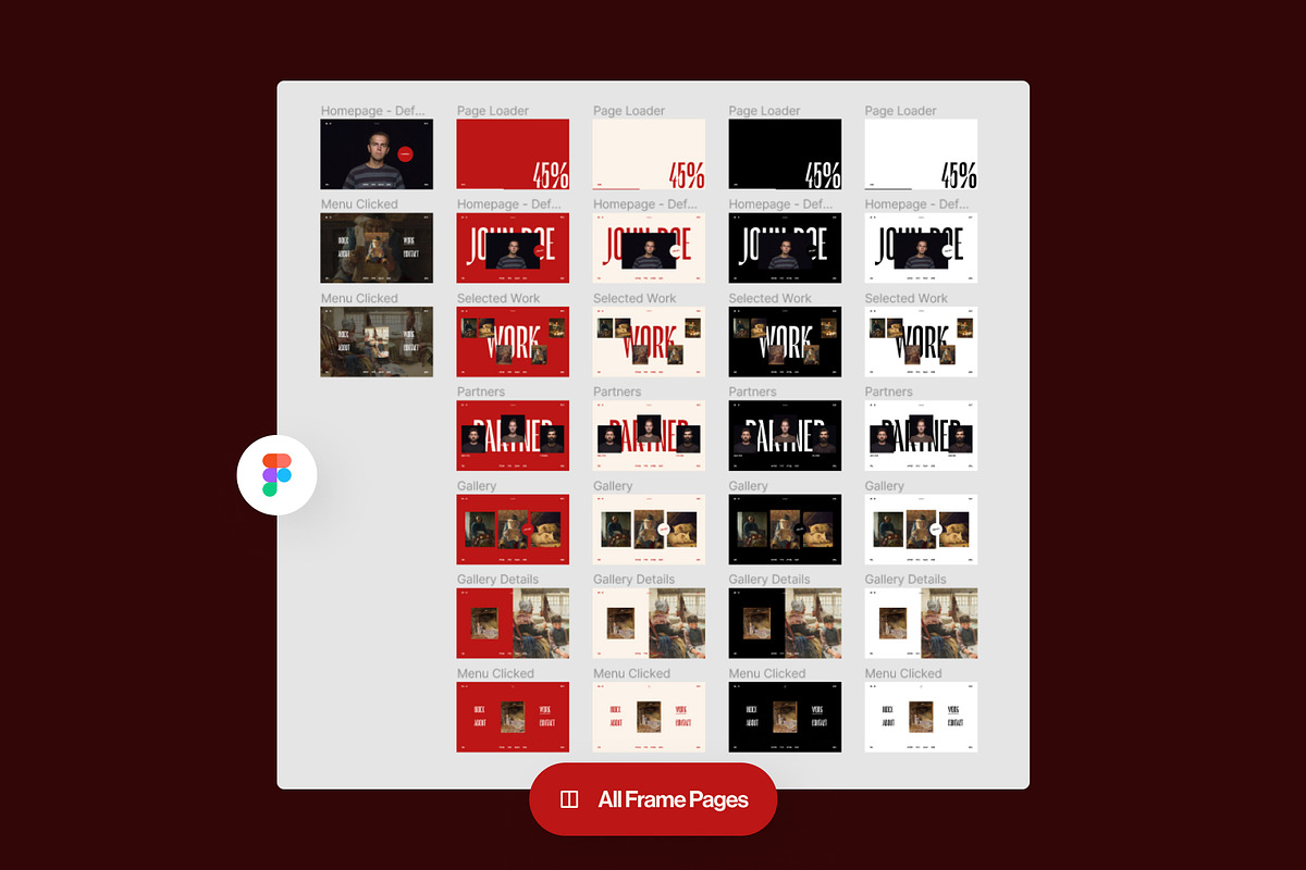 Figma Portfolio Website Template, a Landing Page Template by andrisetiawannn (Photo 7 of 7)