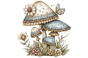 Fairy Mushroom Clipart PNG, a Food Illustration by Memories By Lea (Thumbnail 17 of 19)