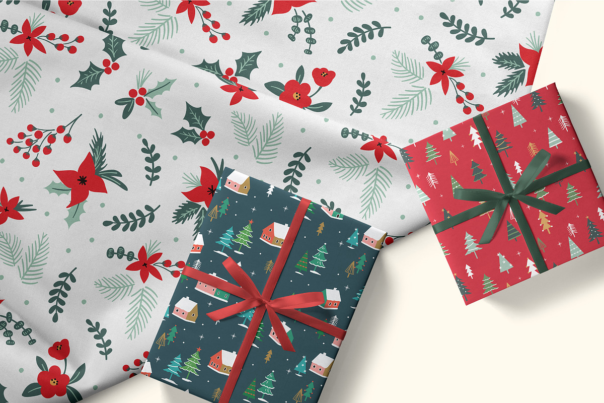 Christmas Cheer Design Kit, a Pattern Graphic by ASTUDIO (Photo 3 of 10)