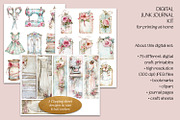 The Seamstress Big Junk Journal Kit, a Background Graphic by The Dutch Lady Designs (Thumbnail 5 of 8)