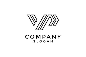 Elegant And Stylish Letter VP Logo