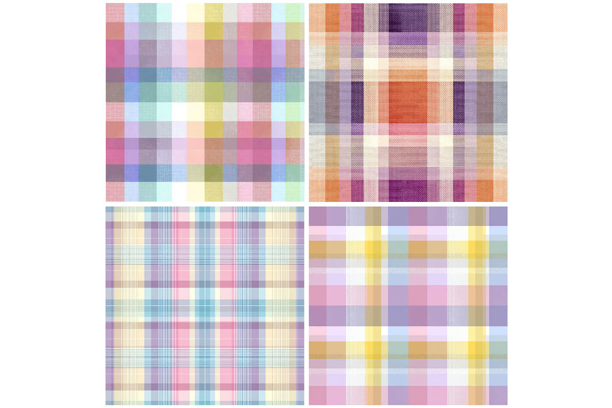 Spring, Easter Plaid Pattern, a Texture Illustration by DreamPrint404