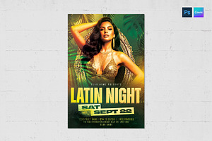 Tropical Latin Night Flyer Template, a Flyer Template by BrandPacks