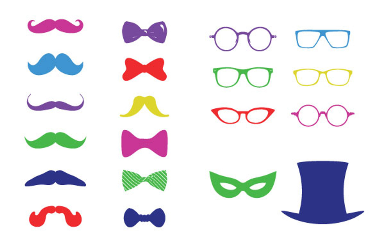 Party Accessorize-moustache,glasses, an Illustration by Design Shop (Photo 4 of 4)