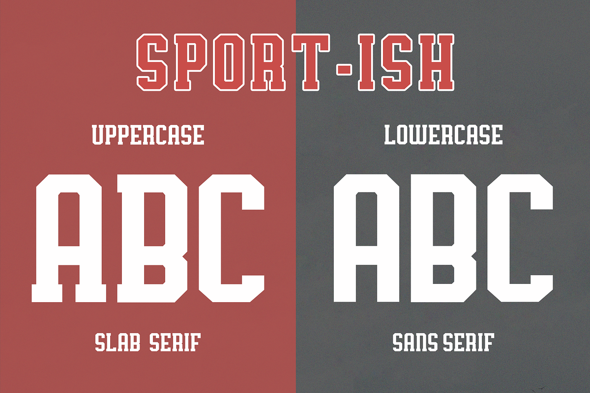 Sport-Ish Display Typeface, a Font by GlitzyGrapix (Photo 12 of 13)