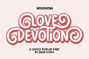 Love Devotion - A Display Font, a Handwritten Font by Ainun Jinan