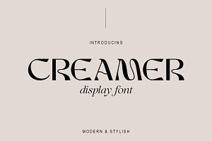 Creamer Display Font