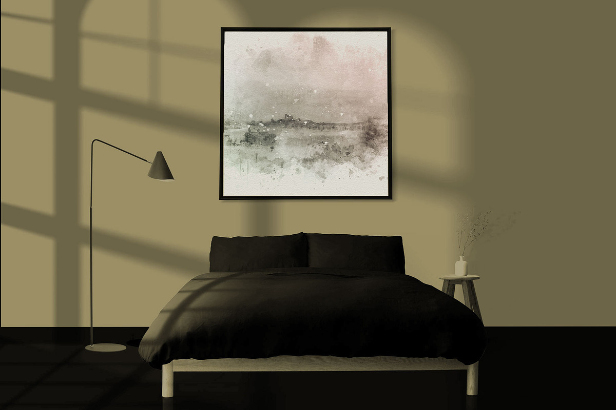 Mysterious Watercolor Landscapes 2, a Background Graphic by Suna Kosem (Photo 10 of 14)