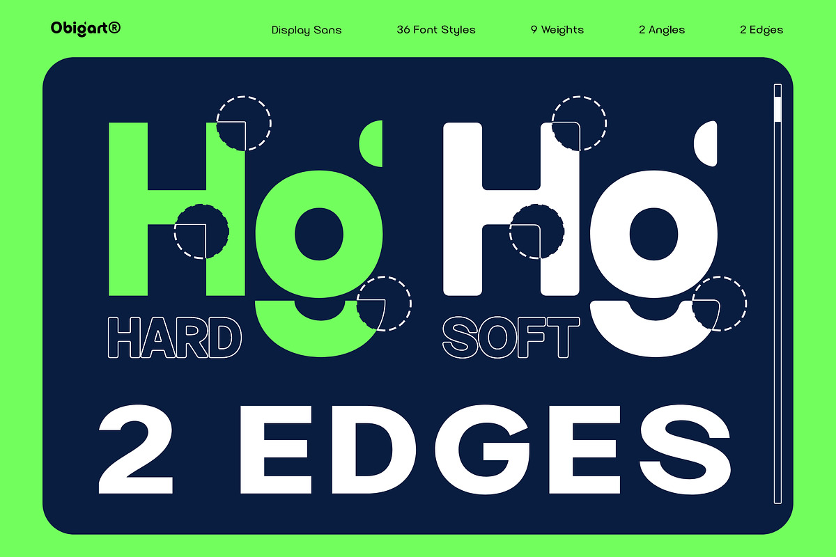 Obigart - Family Font, a Sans Serif Font by Rastype (Photo 2 of 13)