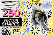 250 Scribble Doodle Shapes Atelier, an Object Illustration by Katrinelly (Thumbnail 1 of 12)