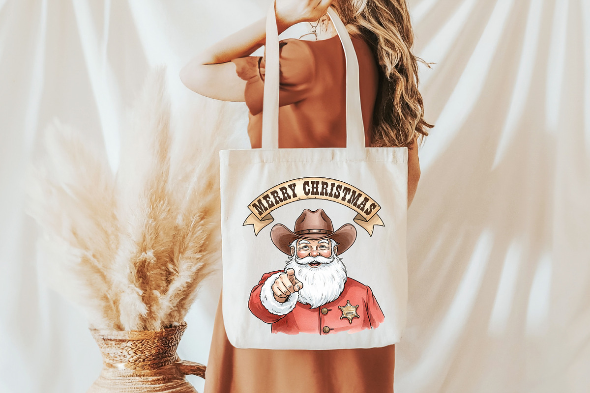 Merry Christmas Cowboy Santa Sublima, an Illustration by Libby Wishes (Photo 2 of 6)