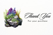 Mossy Rock and Floral Bouquet, an Object Illustration by New-School-Wave (Thumbnail 5 of 5)