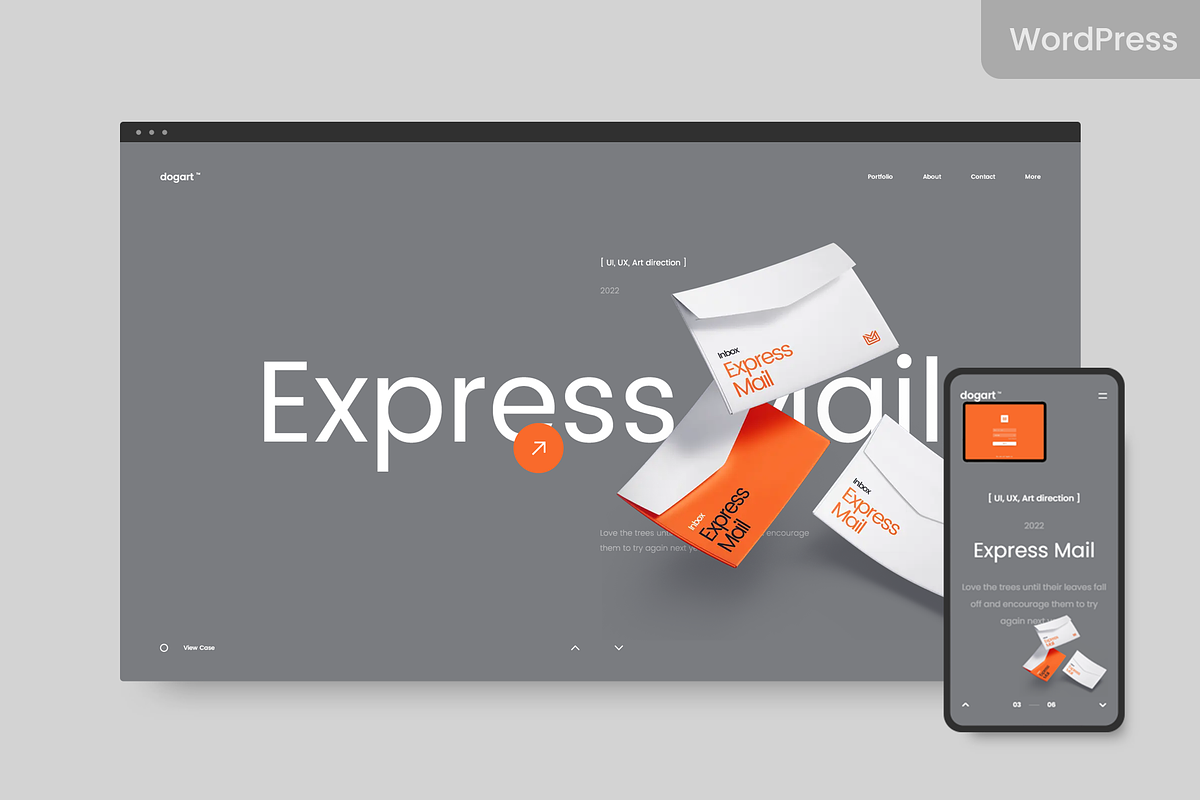 Dogart - Creative Portfolio Theme, a WordPress Template by ClaPat