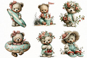 Whimsical Summer Teddy Bear Clipart, an Illustration by Designworld (Thumbnail 3 of 8)