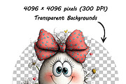 Funny Easter Eggs Clipart Whimsical, an Illustration by one-touch (Thumbnail 17 of 18)